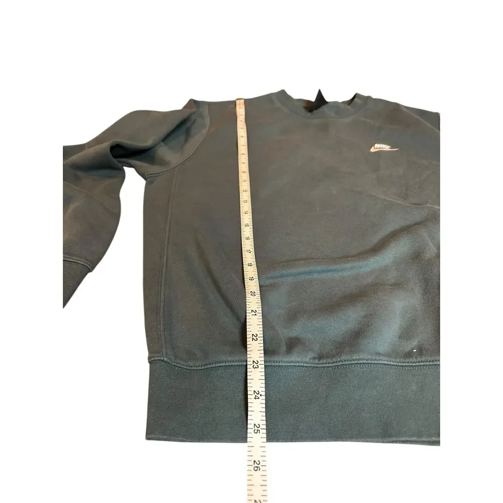 NIKE Swoosh Men's Blue Label Sweatshirt MEDIUM Y2K Vintage Crew Neck